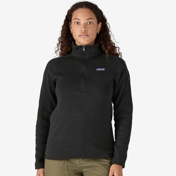 Patagonia Women's Better Sweater® Black 1/4-Zip Fleece - Picture 6 of 7